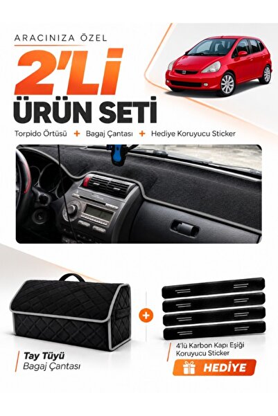 e-biz Honda Jazz (2002-2008) Compatible Glove Box Cover + Thai Feather Trunk ...