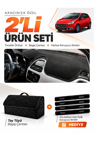 e-biz Fiat Punto Evo (2015-2021) Compatible Dashboard Cover + Tay Feather Tru...