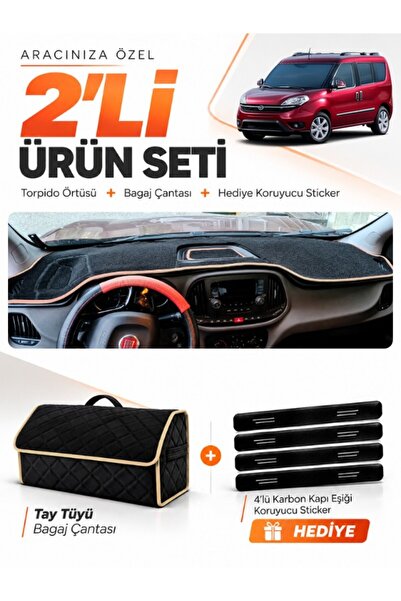 e-biz Fiat Doblo (2015-2023) Compatible Dashboard Cover + Tay Feather Luggage...