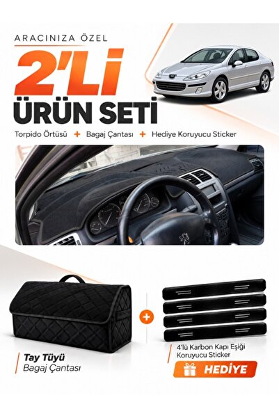 e-biz Dashboard Cover + Thai Feather Trunk Bag + Sticker Set Compatible with ...