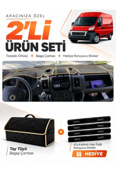 e-biz Fiat Ducato (2006-2014) X250 Compatible Dashboard Cover + Tay Feather L...
