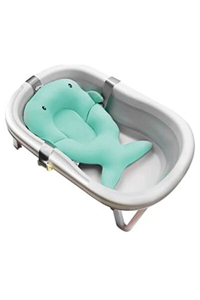 OEM Honey Baby Turquoise Dolphin Bath Pillow Mattress - 32x48x10cm