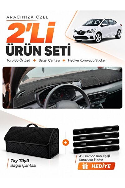 e-biz Renault Taliant Screenless (2021-2026) Compatible Glove Box Cover + Tha...
