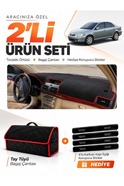 e-biz Toyota Avensis Screened T250 (2003-2008) Compatible Glove Box Cover + T...