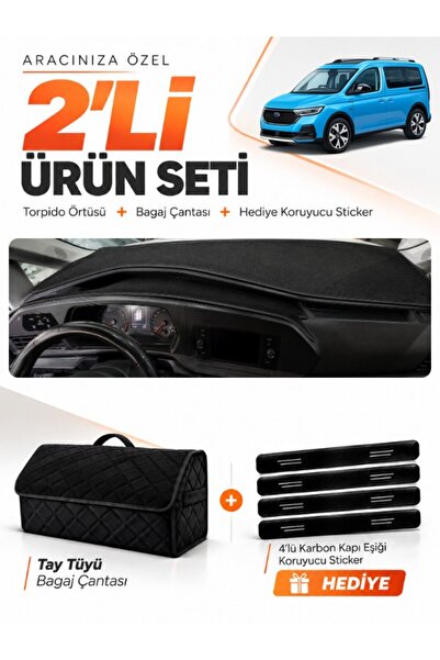 e-biz Ford Tourneo Connect (2023-2026) Compatible Dashboard Cover + Thai Feat...