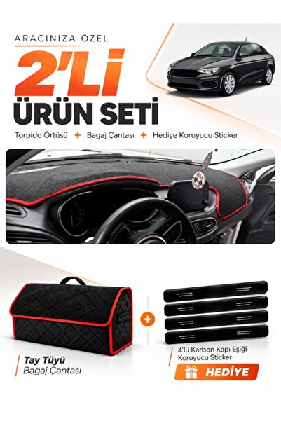 e-biz Fi̇at Egea Sedan (2019-2026) Compatible Glove Box Cover with Tablet Hol...