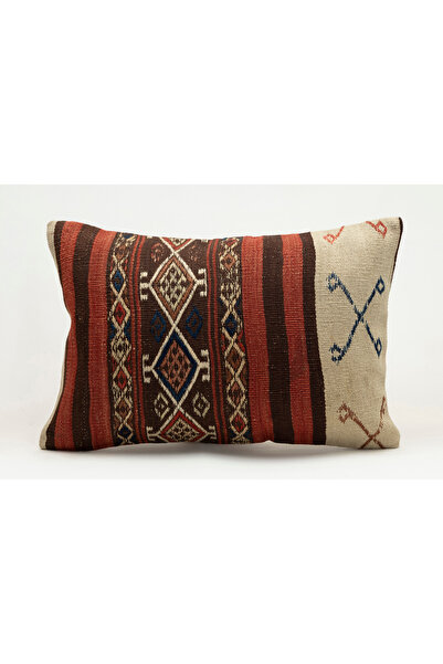 Kilim Whole Sale غطاء وسادة مصنوع يدويًا من السجاد القديم، صوف، 40x60 سم