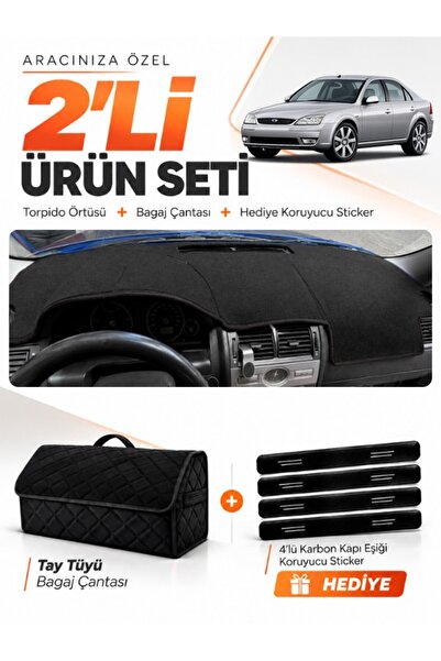 e-biz Ford Mondeo 3 (2000-2007) Compatible Glove Box Cover + Tay Feather Trun...