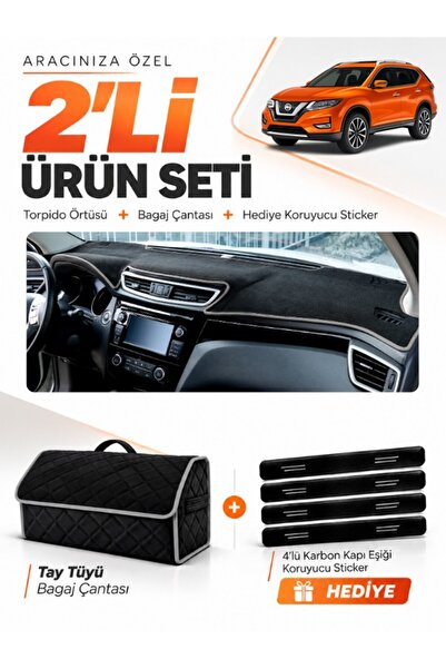 e-biz Nissan X-Trail (2013-2020) Compatible Glove Box Cover + Tay Feather Tru...