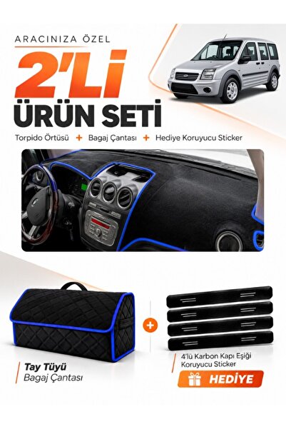 e-biz Ford Connect (2009-2012) Compatible Dashboard Cover + Tay Feather Lugga...