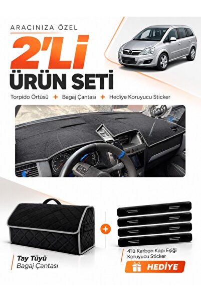 e-biz Opel Zafira B (2004-2011) Compatible Glove Box Cover + Tay Tüy Luggage ...