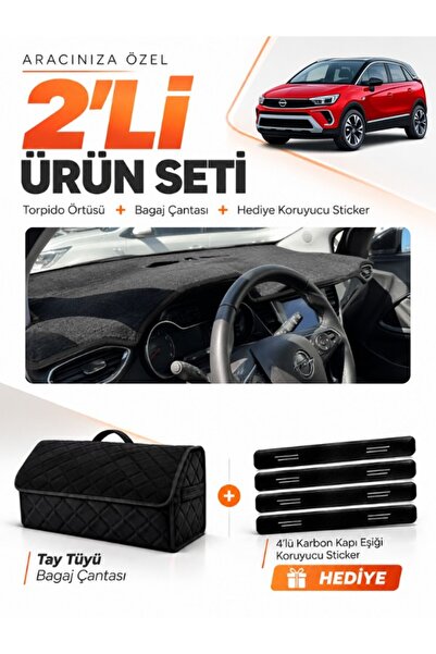 e-biz Opel Crossland (2020-2024) Compatible Dashboard Cover + Tay Tüy Luggage...