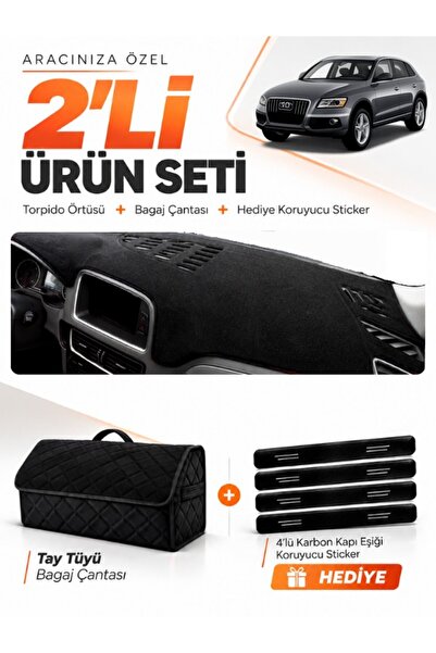e-biz Audi Q5 (2008-2017) Compatible Glove Box Cover + Thai Feather Trunk Bag...