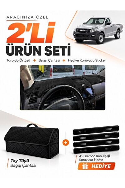 e-biz غطاء توربيدو متوافق مع ISUZU D-MAX (2012-2019) + حقيبة أمتعة من الريش ا...