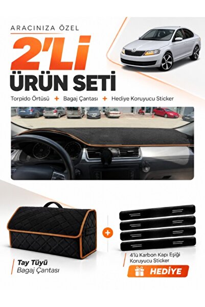 e-biz Skoda Rapid (2013-2017) Compatible Glove Box Cover + Tay Feather Luggag...