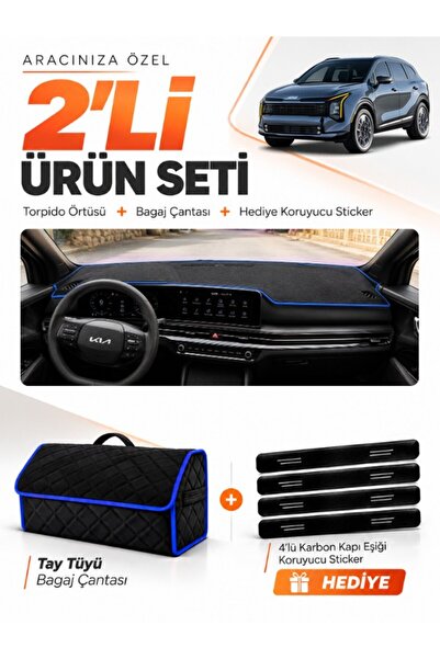 e-biz Kia Sportage (2025-Later) Compatible Glove Box Cover + Thai Feather Tru...