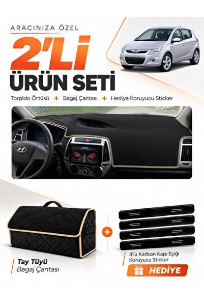 e-biz Hyundai İ20 (2008-2014) Compatible Glove Box Cover + Tay Tüy Luggage Ba...