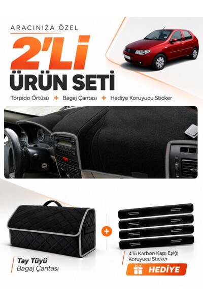 e-biz Fiat Palio (2005-2012) Compatible Dashboard Cover + Tay Feather Trunk B...