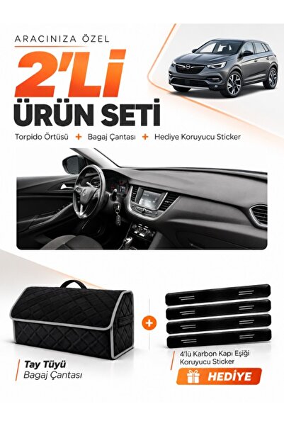 e-biz غطاء توربيدو متوافق مع OPEL GRANDLAND X (2017-2020) + حقيبة أمتعة من ال...