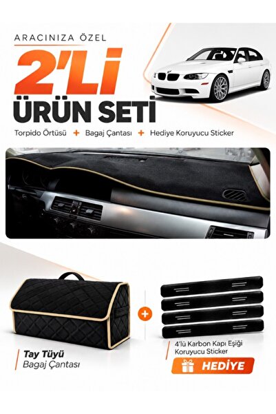 e-biz Bmw E90 (2005-2013) Compatible Dashboard Cover + Thai Feather Trunk Bag...