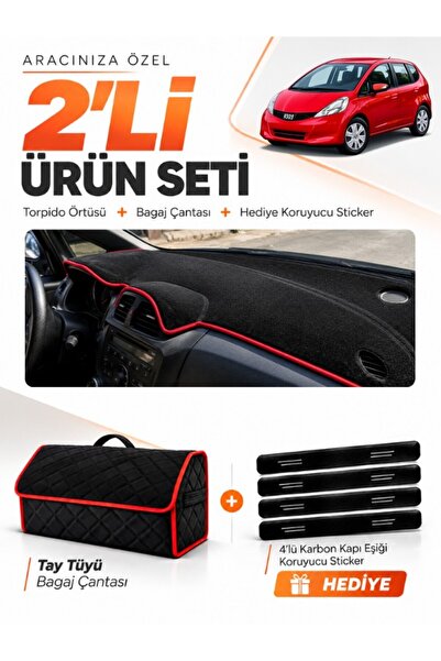 e-biz Honda Jazz (2009-2013) Compatible Dashboard Cover + Thai Feather Trunk ...