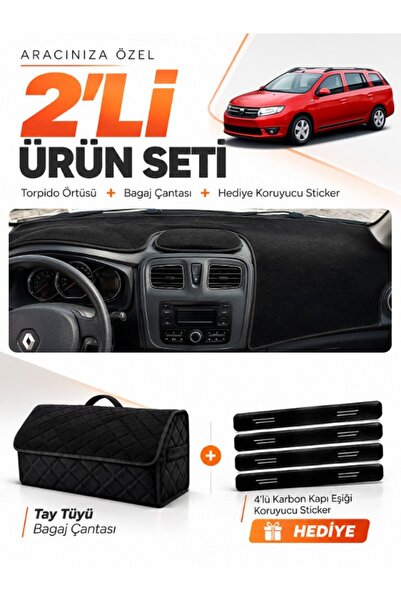 e-biz Daci̇a Logan Mcv (2012-2021) Compatible Glove Box Cover + Tay Tüy Lugga...