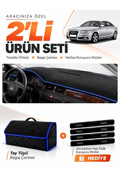 e-biz Audi A6 (1997-2004) Compatible Glove Box Cover + Thai Feather Trunk Bag...