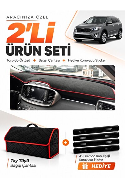 e-biz Kia Sorento (2015-2018) Compatible Glove Box Cover + Thai Feather Trunk...