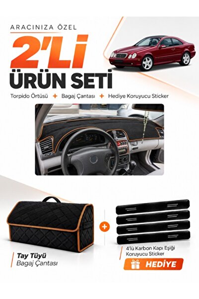 e-biz Mercedes W208-C208 Clk (1997-2002) Compatible Glove Box Cover + Tay Tüy...