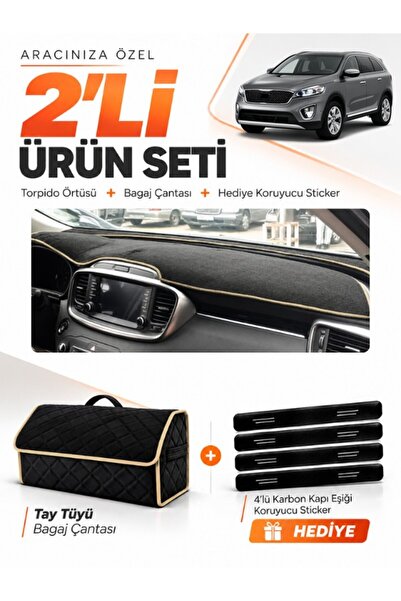 e-biz Kia Sorento (2015-2018) Compatible Glove Box Cover + Thai Feather Trunk...