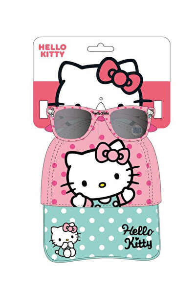 Hello Kitty Παιδικό καπέλο από ύφασμα τζόκι, ροζ