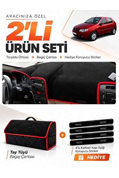 e-biz Fiat Palio (2005-2012) Compatible Dashboard Cover + Tay Feather Trunk B...