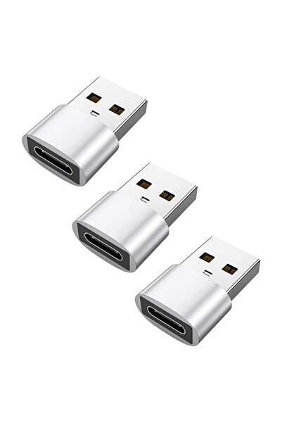 OEM Set de 3 adaptoare, Adaptor Type-C-USB 2.0 OTG, Încărcare rapidă 3A și tr...