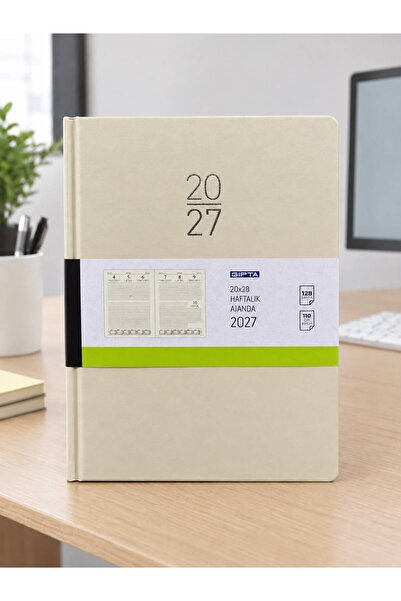 Gıpta 2027 20X28 Weekly Agenda Hard Cover Agenda with Thread Stitching 122-Eck
