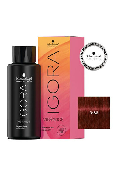 Schwarzkopf Igora Vibrance 5-88 Καστανό Ανοιχτό Έντονο Κόκκινο 60ml