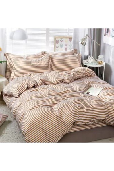 Pucioasa Home Lenjerie de pat | policotton | Johnny Home | bej | 4 piese