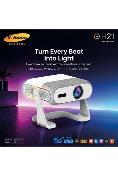 X inova H21 Smart Portable Projector X-INOVA