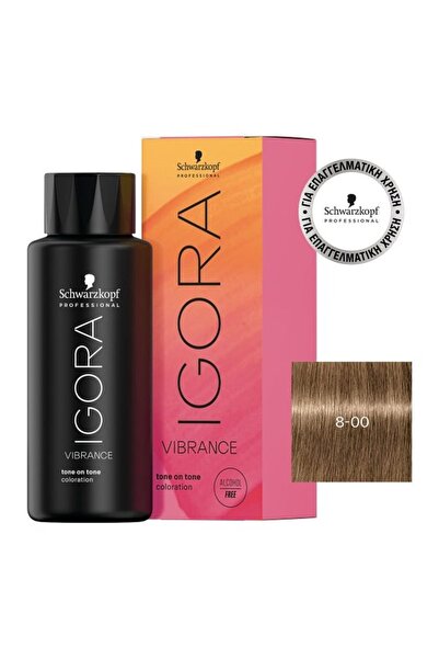 Schwarzkopf Igora Vibrance 8-00 Ξανθό Ανοιχτό Έντονο Φυσικό 60ml