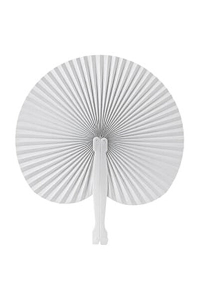OEM Evantai Fabricat Manual din Hartie Alba 14.5cm