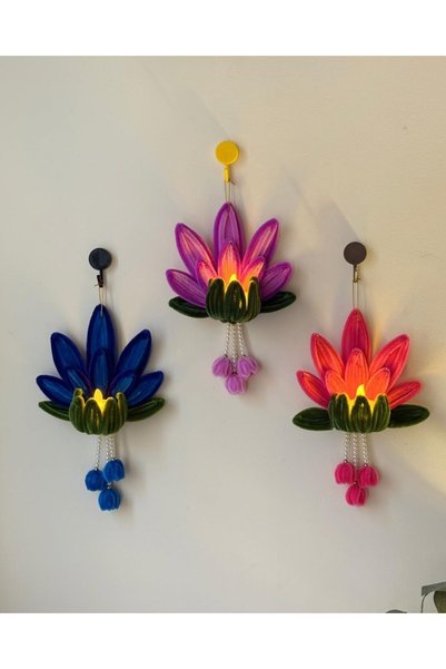 Generic Diwali Lotus LED Light Decoration | Beautiful Lotus Flower Diya Light...