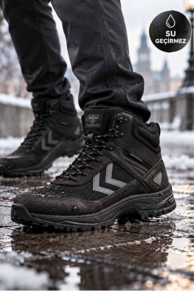 hummel Erkek Su Geçirmez Outdoor Bot Siyah – Waterproof Kışlık Trekking Ayakk...