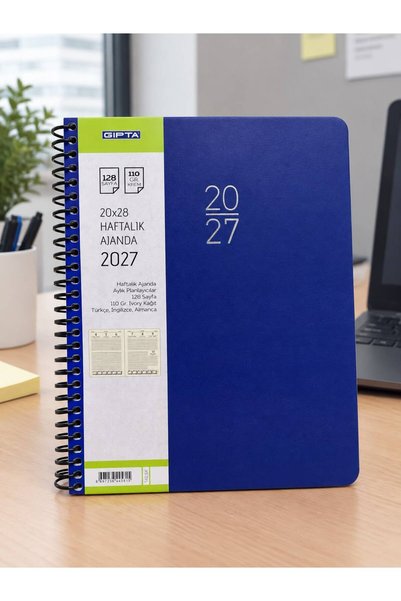 Gıpta 2027 422-SEK 20X28 Spiralli Haftalık Ajanda