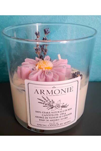 Generic Brand Lumânare parfumata ceara 100% naturala cu aroama de lavanda si ...