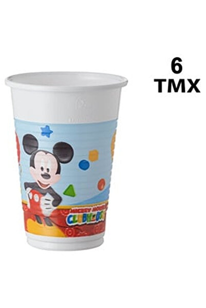 OEM Πλαστικά ποτήρια πάρτι Μίκυ Μάους 200ml - 6 τεμάχια