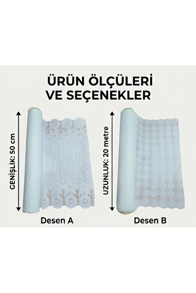 Yaser Lina DANTELLİ RAF ÖRTÜSÜ, DOLAP İÇİ ÜSTÜ ÖRTÜ, ÇEKMECE İÇİ ÖRTÜ, TEZGAH...