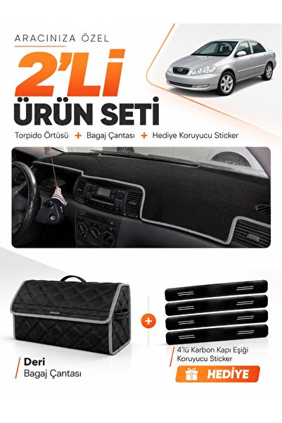 e-biz Toyota Corolla E130 (2000-2006) Compatible Dashboard Cover + Leather Tr...
