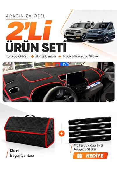 e-biz Citroen Berlingo K9 (2018-2026) Compatible Dashboard Cover + Leather Tr...