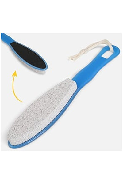 OEM Piatra Ponce si Pila pentru Calcaie, 2 in 1 cu Maner Albastru