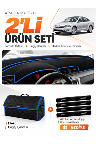 e-biz Volkswagen Passat B7 (2010-2015) Compatible Dashboard Cover + Leather T...