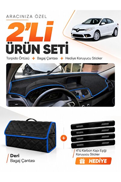e-biz Renault Fluence Large Screen (2009-2016) Compatible Glove Box Cover + L...